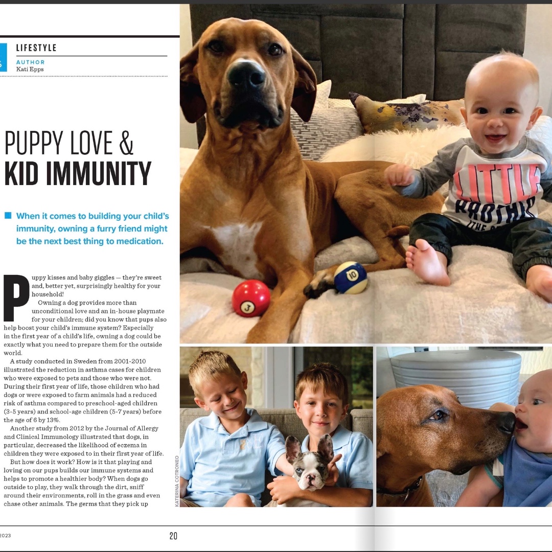 MyBodyGX's tweet photo. Puppy Love &amp; Kid Immunity

I love the Annual Dog Issue from Austin Fit Magazine. It points out how amazing our furry friends are each year and provides excellent information about how humans and canines care for each other!

https://t.co/Y0j7XnogDi

#mybodygx #KeepAustinFit https://t.co/ufPYgPr8Ml