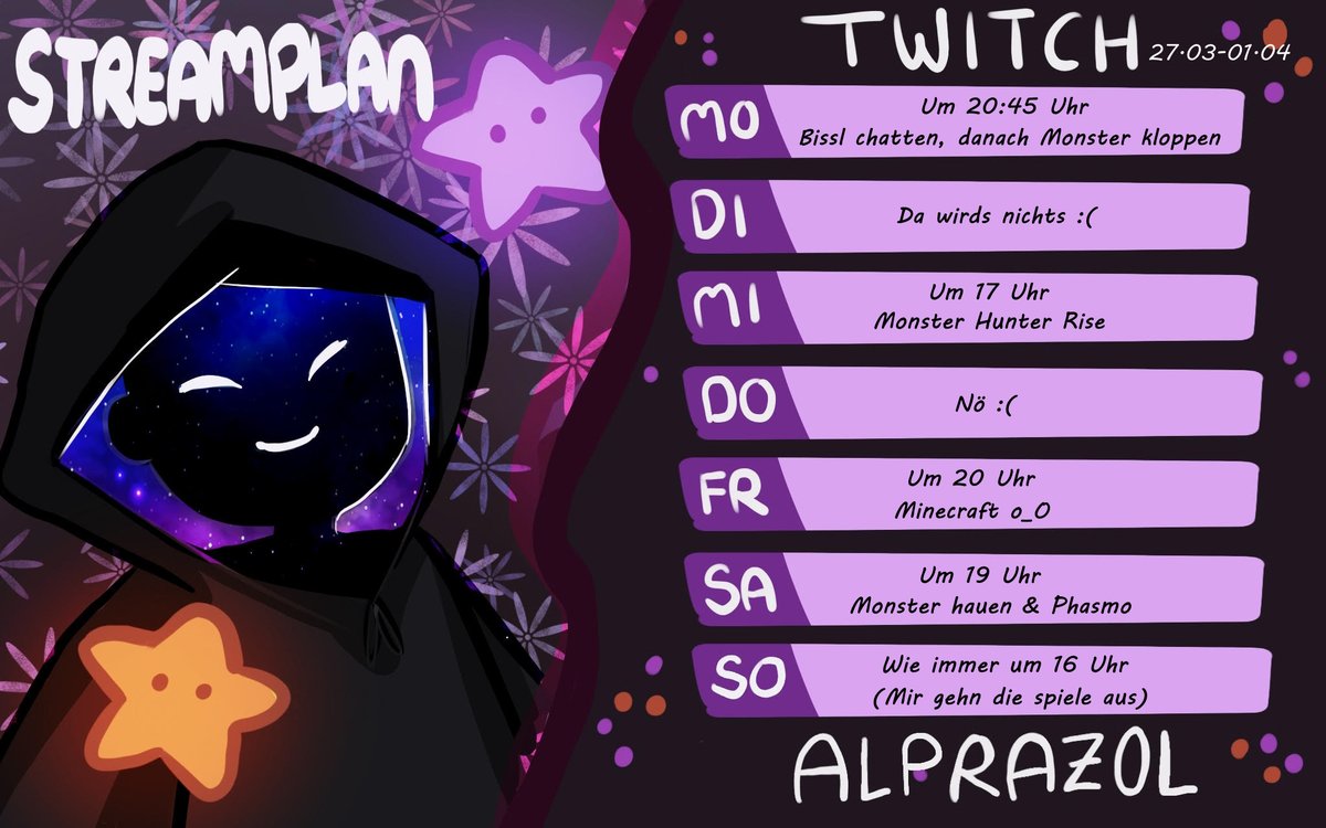 rodaprak's tweet photo. Was geht 🥹
Hier nun der neue Streamplan :)
Schaut doch vorbei und lasst n Follow da :)
-->https://t.co/Ga1L99Lq0n<--
#twitch #streamer #einschalten #follow #games #lustig #wirds #liebegehtraus #küssdeinauge https://t.co/M1joG8Cb2p