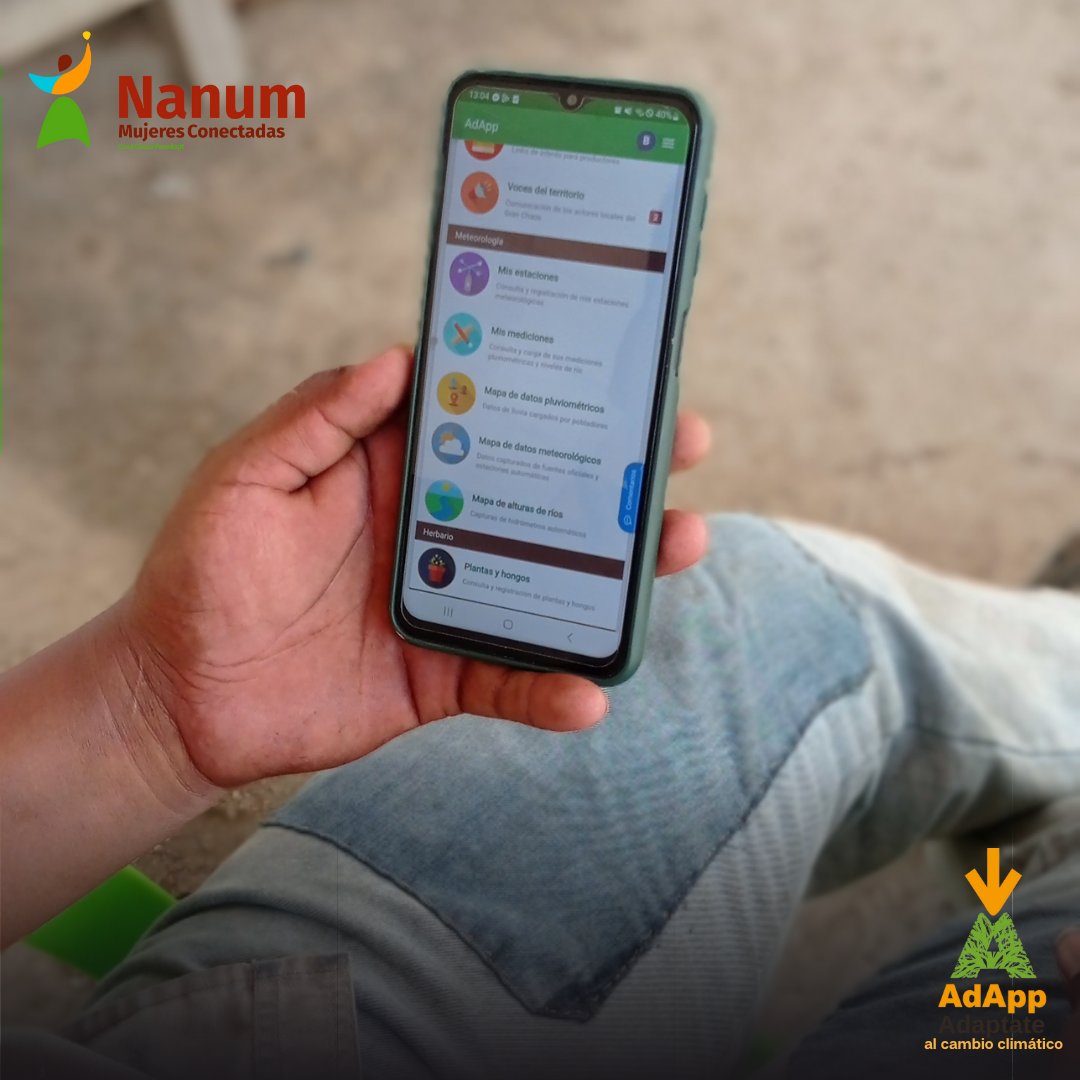 ChacoProadapt's tweet photo. 👉Conmemoramos el #DíaMundialDelClima este pasado #26Marzo con la #AdApp, aplicación móvil 📱 que ayuda a productores del #GranChaco a conocer el estado del #clima.⛅
#Hoy, datos de 60 pluviómetros entregados a productores chaqueños son cargados a través de #AdApp.
#SomosNanum https://t.co/AGJwaPOyrb