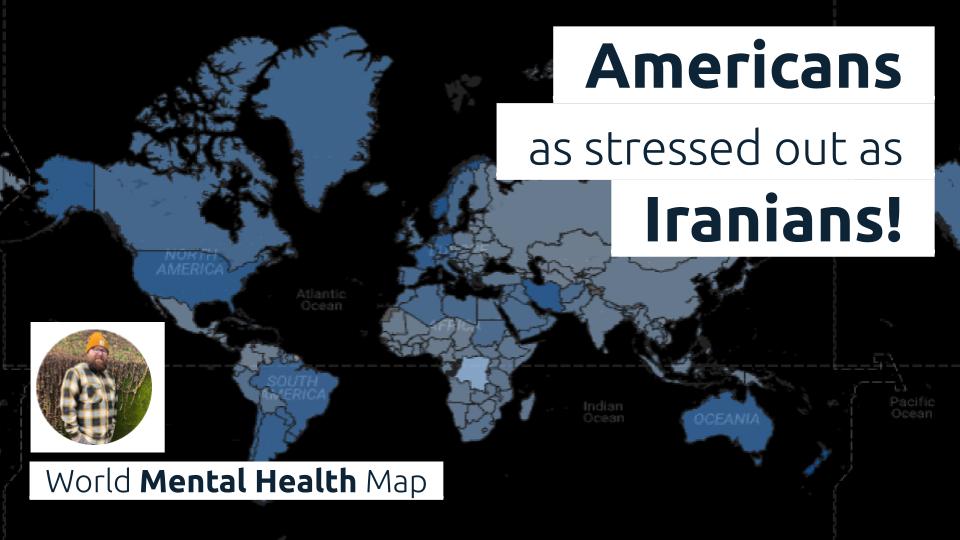 Data Stack Academy project showcase... Drew compared mental health records around the World to find out that unfortunately we're as stressed out of a nation as Iran! 

Find Drew's work at:
github.com/Drewrwhite

#DataScience #coding #bootcamp #careerdevelopment