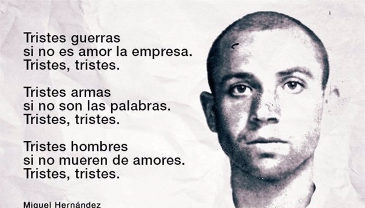 Miguel Hernández murió en la cárcel a las 5:32 de la mañana del 28 de marzo de 1942, con sólo 31 años. Su poesía vive. Fascismo, nunca más.