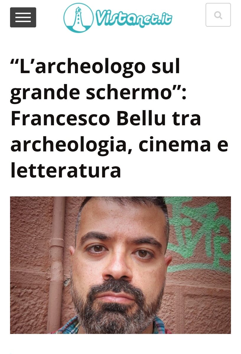 bellu_francesco's tweet image. Oltre alla mia faccia, oggi su #Vistanet trovate soprattutto una mia nuova e bella intervista a cura di Matilde Bella in cui racconto "L'archeologo sul grande schermo".

Ci vediamo sabato a #Osilo per la nuova tappa tra le biblioteche dell'isola. 

vistanet.it/ogliastra/2023…