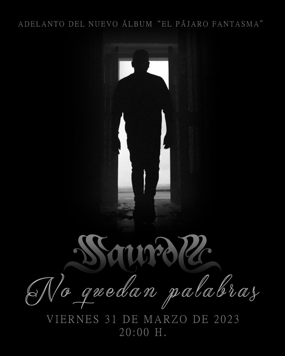 SauromOficial's tweet photo. ✨GRACIAS por la acogida de nuestro nuevo videoclip "No seré yo", que supera las 40.000 visualizaciones en 24 horas✨️Este viernes 31 de marzo NUEVO ESTRENO...✨️

#Saurom #elpajarofantasma https://t.co/cHyIcYckUM