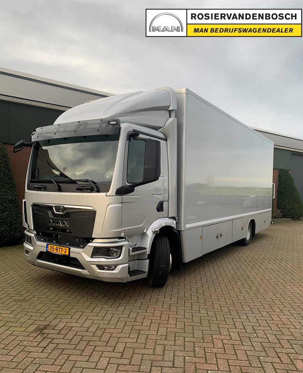 ROSIERVDBOSCH's tweet photo. Nederend Landbouwartikelen uit Montfoort gefeliciteerd met de nieuwe MAN TGM 15.290 BL. De TGM wordt vaak in het middelzware distributieverkeer ingezet. Daarom is deze TGM de juiste auto voor Nederend. Zij komen graag met deze auto voorrijden. Veel goede kilometers gewenst. https://t.co/jgLWLDKJyQ