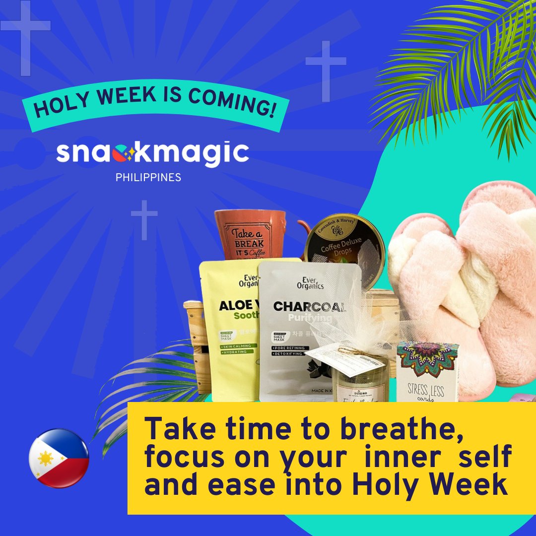 snackmagic's tweet photo. Gifting for #HolyWeek 2023 is easy with ready-to-send self care hampers! 🥰

Get shopping ➡️ https://t.co/Rj727cjqR6

🏷️ #snackmagic #globalgifting #Philippines https://t.co/CtSlBRmtQI