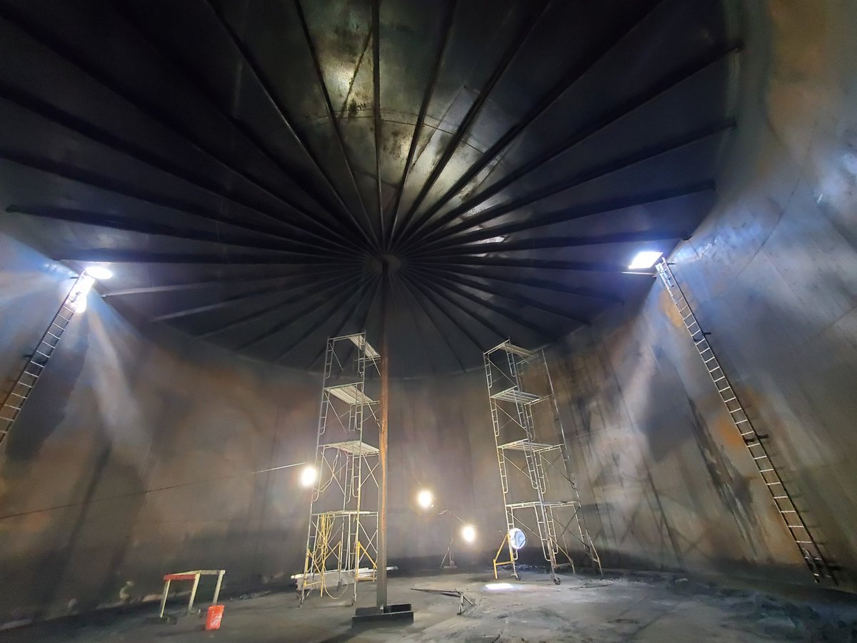 At one point you may have wondered what it is like on the inside of a million gallon water storage tank...or maybe that's just me. Anyway, wonder no more!