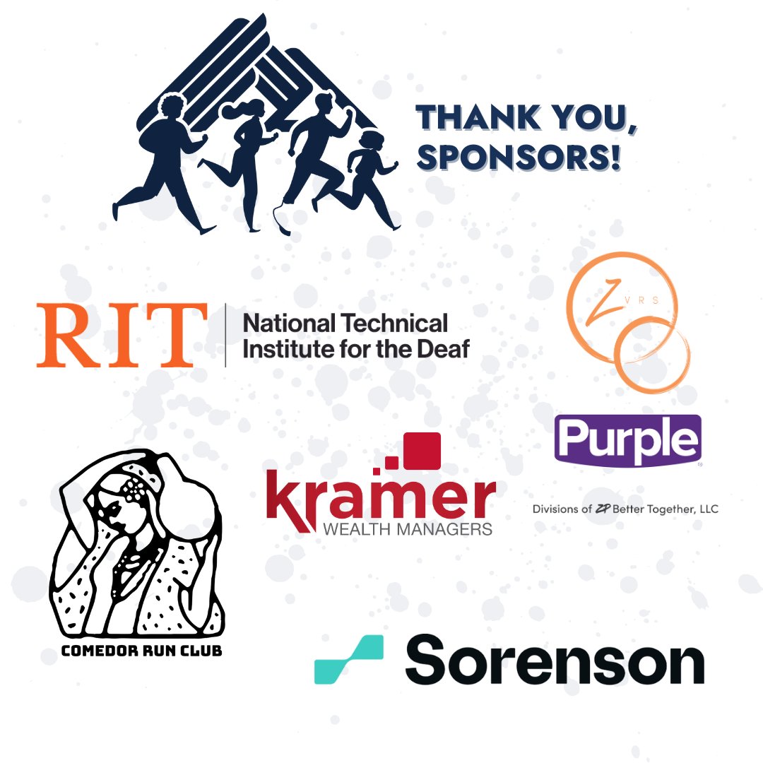 DeafOrgsFund's tweet photo. 🙌 Thanks to our Dash sponsors for supporting the Foundation's ability to strengthen deaf-centric organizations for YEARS to come.

@RITNTID, @ZVRS/Purple, @KramerWealth, Sorenson, &amp; Comedor Run Club

Sign up today to start Dashing on April 1st! 🔗https://t.co/UPZhZog1B8 https://t.co/h3xjyd0Xs7