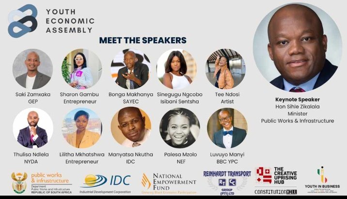 SifundoSenzelwe's tweet photo. -๐ฟ๐ฆ-
@YouthinBizSA, YIBSA - to host the 2023 Youth Economic Assembly.
The Minister of Public Works & Infrastructure, Hon. @sziks will deliver the Keynote Address at Inaugural Assembly, themed :
โCreating Pathways towards Active Youth Economic Participationโ
#YEA23
#YIBSA https://t.co/AOFDd4FkTv