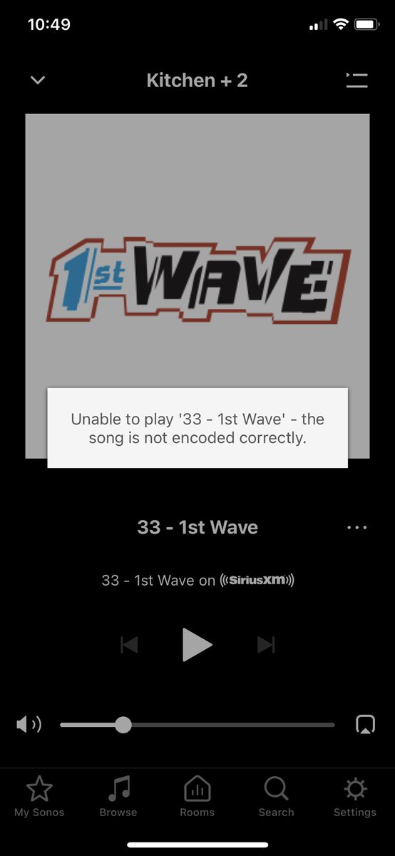 AnnieTV's tweet photo. @sonos @siriusxm why can’t I play music this morning?!?! Keeps dropping. Which system has the problem?! https://t.co/VrjBXQK3u5