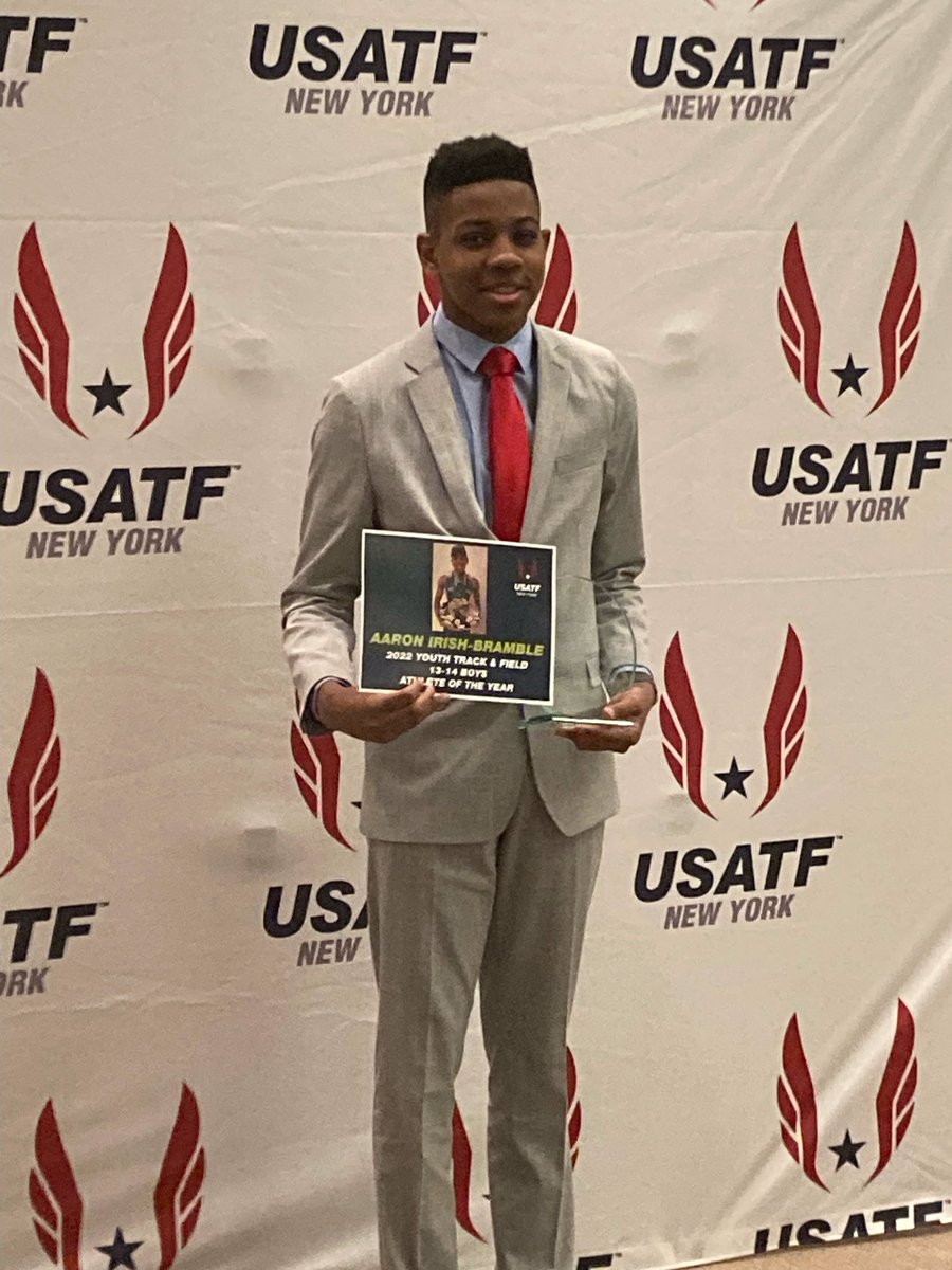 IPTUS_TFXC's tweet photo. Congrats to our own Aaron Irish Bramble who was named the @USATFNewYork athlete of the year! @IonaPrep @IonaPrepSports https://t.co/8ivKA5kdnX
