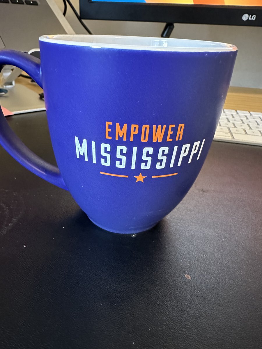 Today I drink from this mug as I pray for the people of Mississippi devastated by tornadoes. The mug is from @EmpowerMS @grantcallen.