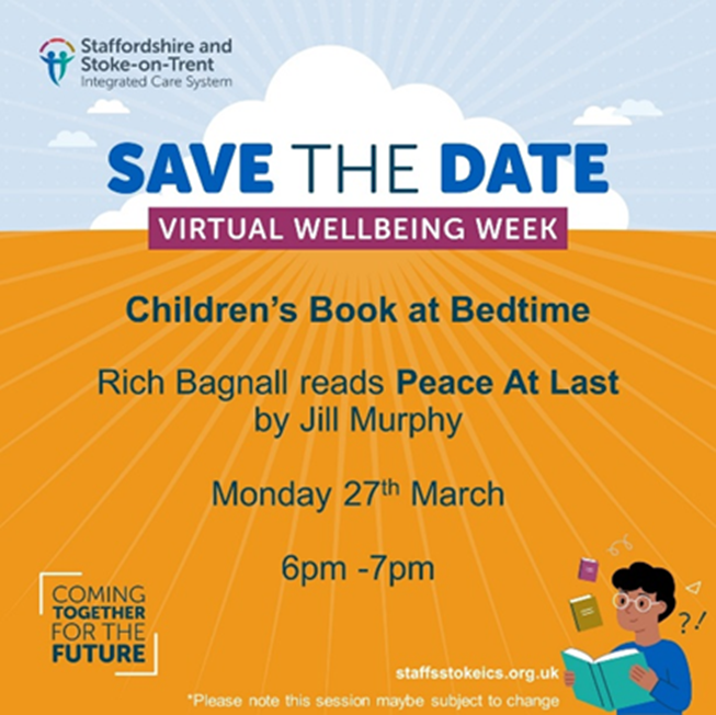 😀 It’s story time! Wind down with your little one &amp; join our very own Rich Bagnall, Service Manager reading Peace At Last by Jill Murphy.  Watch tonight, online 27 March at 6pm or catch up later on-demand from 1 April.