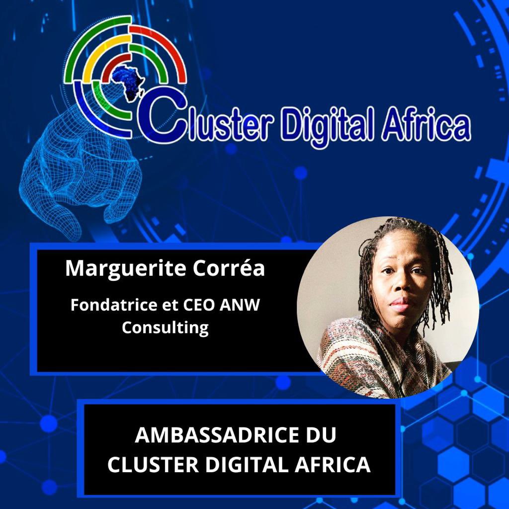 corrmarg's tweet photo. Je suis ravie d'être choisie comme l'une des ambassadrices de #ClusterDigitalAfrica ! 🎉 J'ai hâte de collaborer avec cette plate-forme d'intelligence collective pour innover et agrandir notre public grâce au numérique. Merci pour cette opportunité ! #ANWConsulting #Afrique https://t.co/KMXVDhODcJ