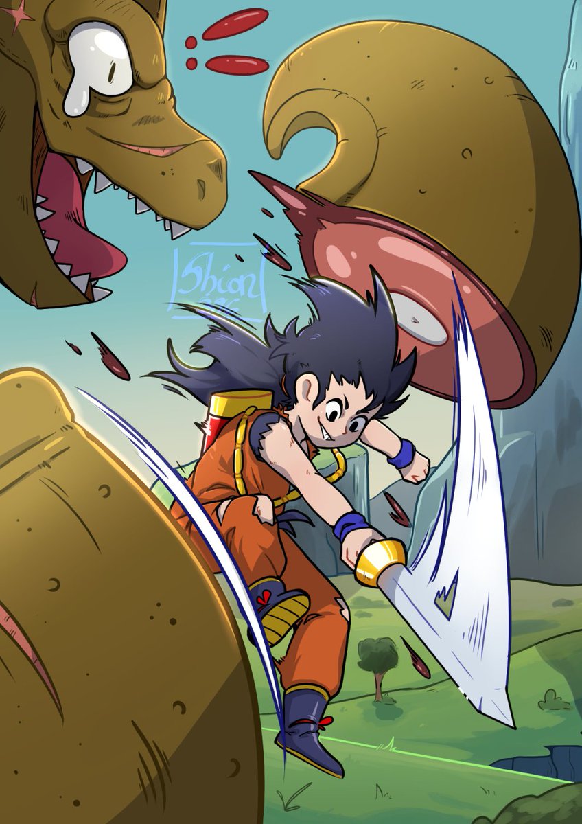 Shion396_art's tweet photo. [FanArt] Gohan and that dino

This time i made a #DragonBallZ draw. I made it for Cherigan Comic event on Almeria. It was fun to make.

I need to study more about composition on illustrations. 

@ediablocomics #cherigancomic https://t.co/i17Z7iMqOu