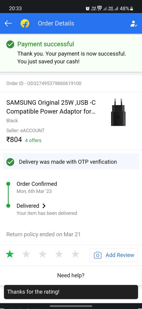 Mohitsi89595968's tweet photo. @Flipkart @flipkartsupport  i was blindly trusting on Flipkart till now. But when someone said me this is fake, i went to service center and verified that it is a fake. I know Only Flipkart and hope they will help me . Pls help me with this item to replace or refund. #samsung https://t.co/cIyZ9mymP8
