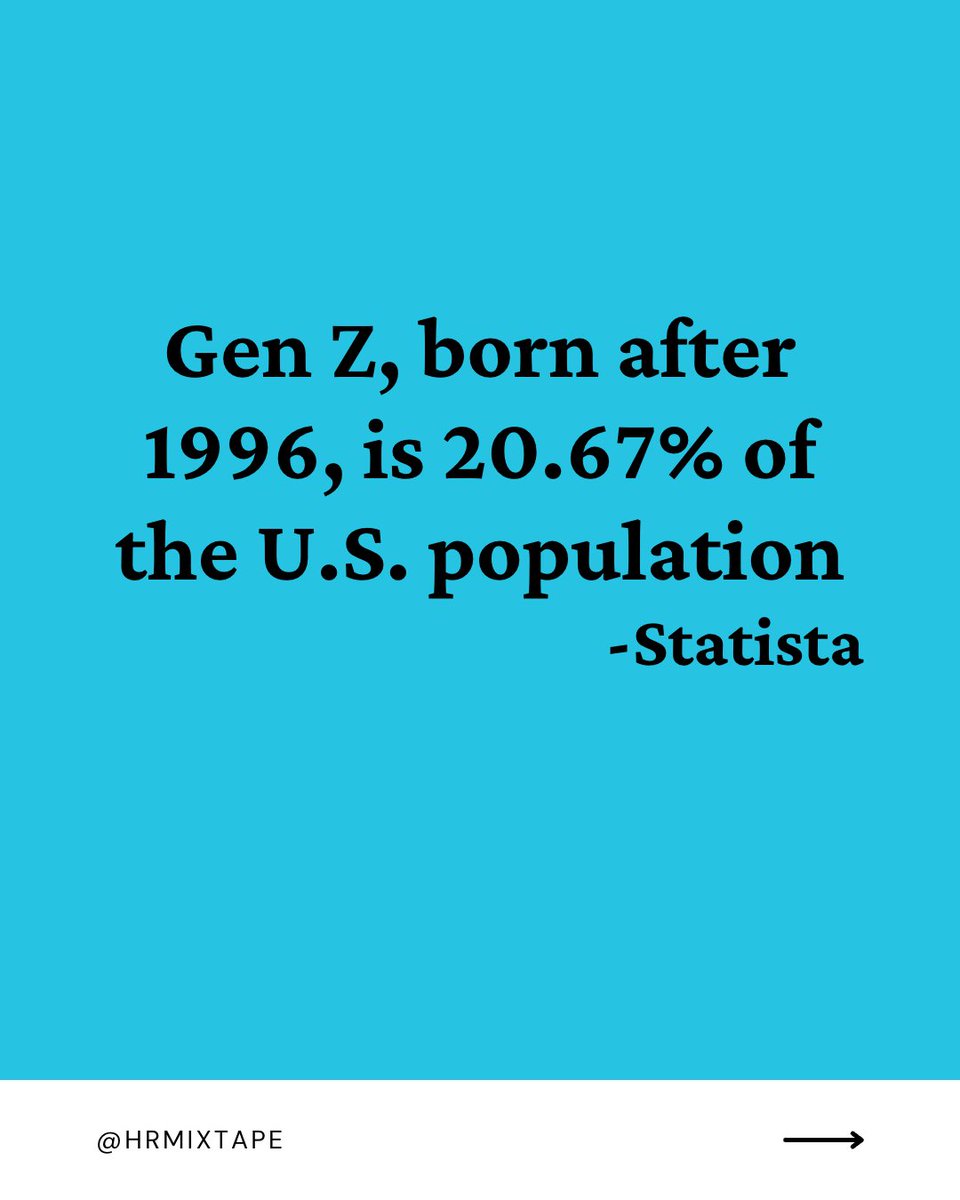 HRMixtape's tweet image. The workforce is changing – innovation starts with welcoming diverse perspectives from Generation Z!  Learn how on our latest episode with @GenZplanet  apple.co/3KcMS8g

#genz #generationz #modernworkforce #hrmixtape #hrlife