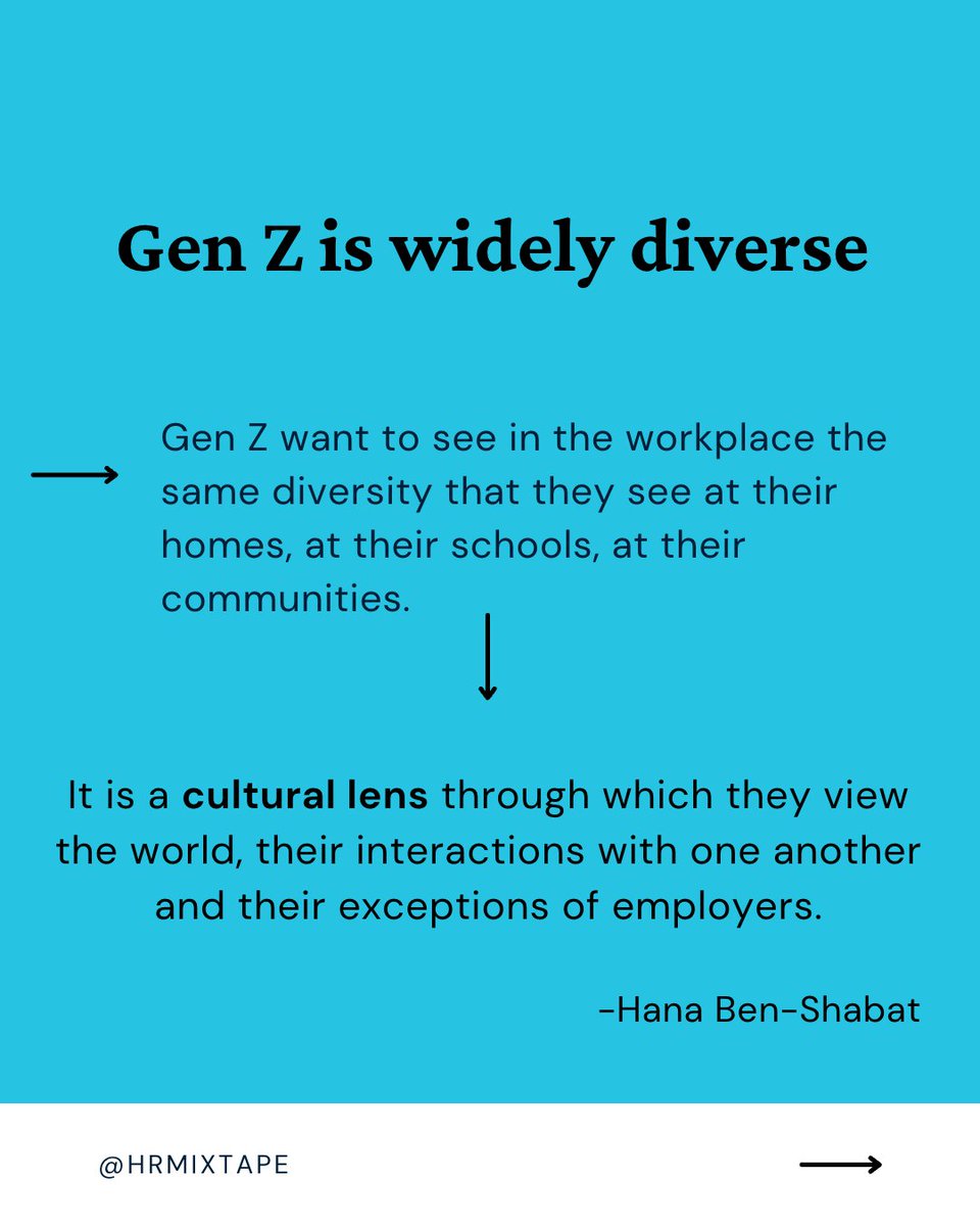 HRMixtape's tweet image. The workforce is changing – innovation starts with welcoming diverse perspectives from Generation Z!  Learn how on our latest episode with @GenZplanet  apple.co/3KcMS8g

#genz #generationz #modernworkforce #hrmixtape #hrlife