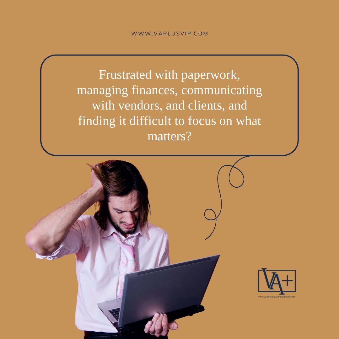 vaplusvip's tweet photo. Business owners often struggle with administrative tasks like managing paperwork, finances, and communication with vendors and clients. Outsourcing administrative support to a third-party can solve these issues, freeing up business owners to focus on their core skills. https://t.co/4J7S4w8X5f