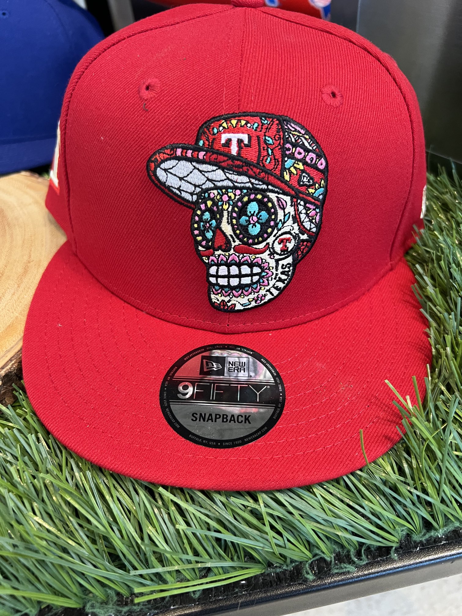 texas rangers skull cap