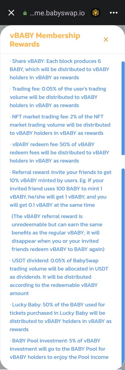 Market_Hunch's tweet photo. Become #vBABY holder @babyswap_bsc with 58% APY in $BABY and Dividend in #USDT
https://t.co/42LTXhTXPQ https://t.co/jau6hxZfFc