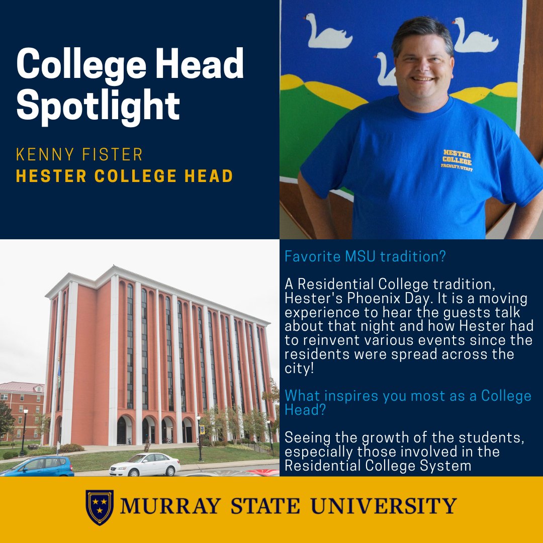 Meet your College Head from Hester, Kenny Fister! Kenny has been a College Head for 14 years, which is the longest any College Head has served! If you see Kenny around, ask how you can get involved in the Hester community. GO HEDGEHOGS!!