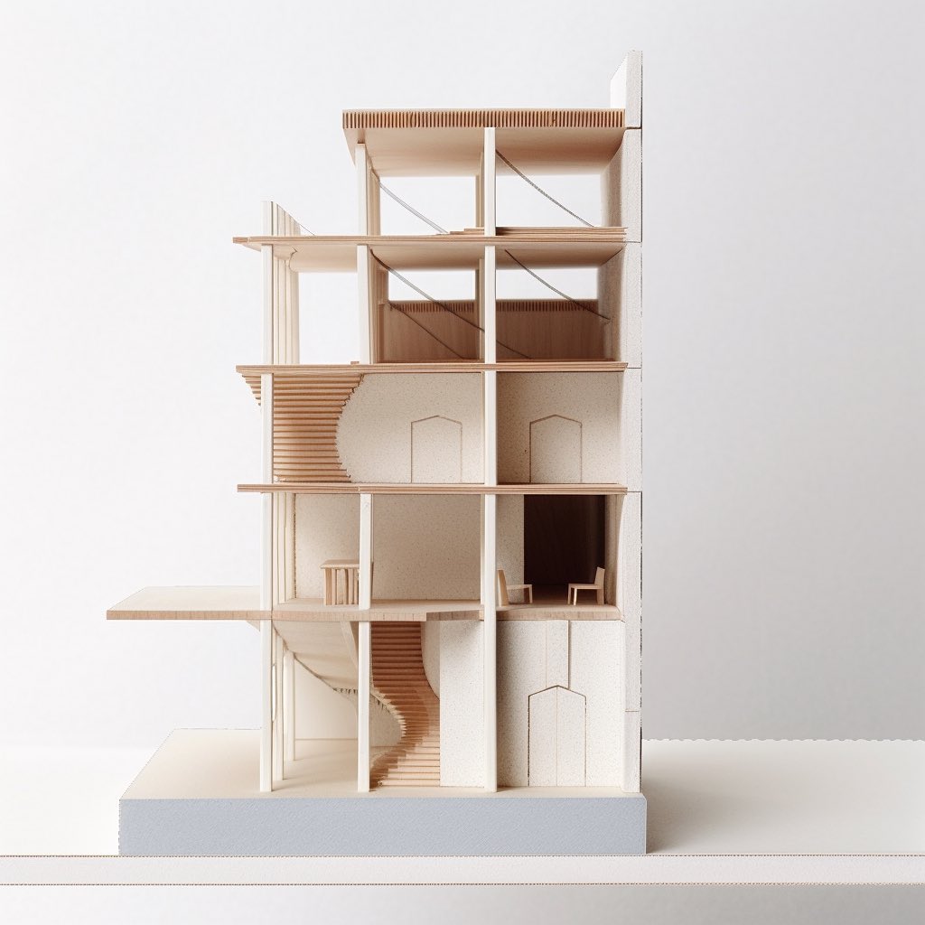 letshowitbetter's tweet image. Which maquette image do you like best? 👉🏼
I recently tested Midjourney V5 and created these images, if you zoom in you can see some mistakes, but altogether they are pretty cool! What do you think? #showitbetter
##drawing_architecture #architecturemodel #architecture_hunter #a