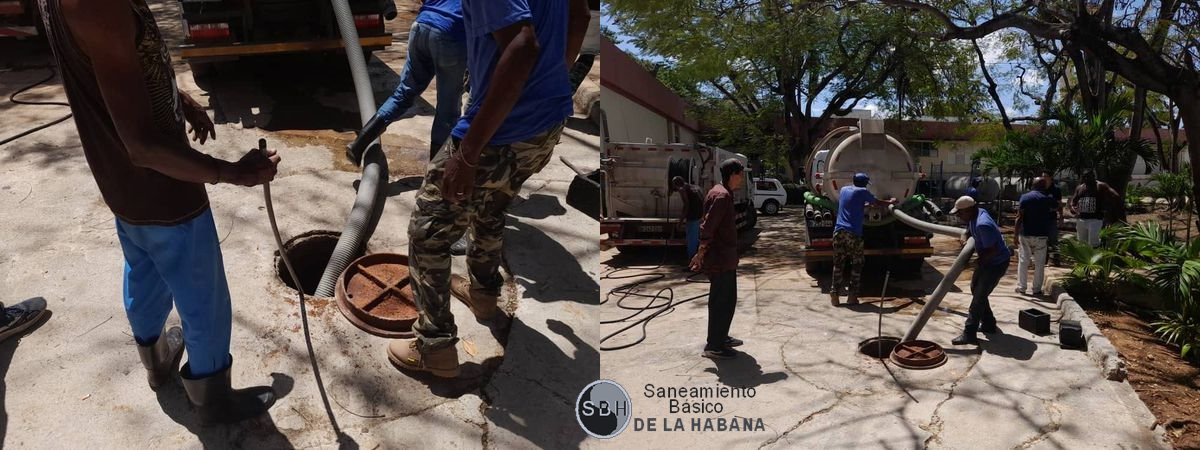 Trabajo coordinado entre dos brigadas de la UEB Sur para solucionar el vertimiento en la Residencia estudiantil del Hospital Julio Trigo.
#ServicioPúblico