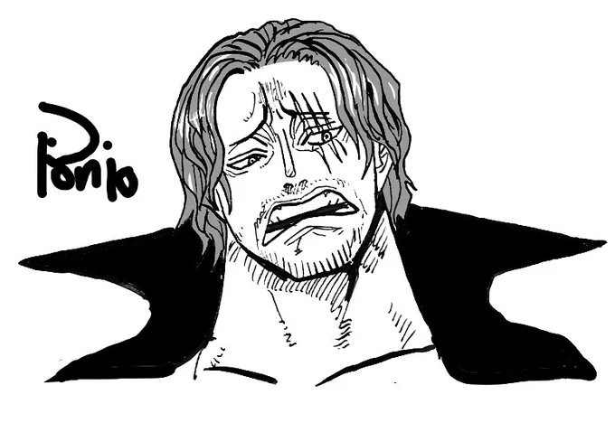 シャンクスのいやそうな顔
#ONEPIECE 