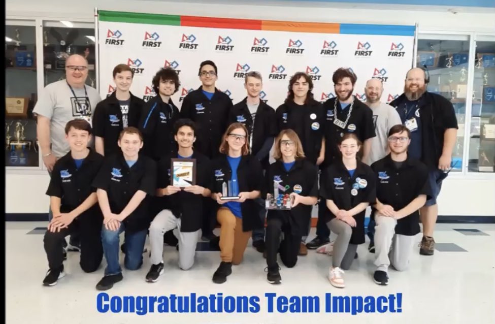 Team 219 made an IMPACT on the judges during the 4th week event, becoming the recipient of the Innovation in Control Award. Congratulations Team Impact! #innovation #omgrobots  #frc #team219