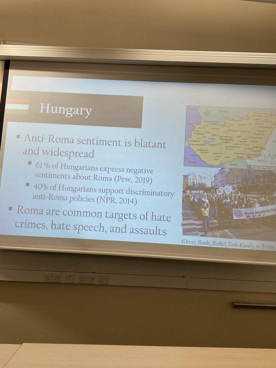 dittebarnoth's tweet image. What an honour to be able to attend a presentation by the one and only @lindatropp at the University of Kent. I found it especially fascinating that the talked touched on intergroup tension in Hungary.