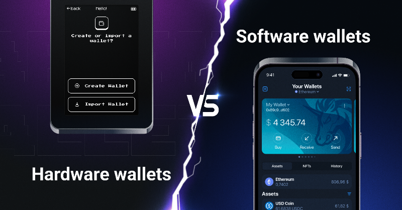 Hardware wallets vs software wallets: which option is better for storing your #crypto?

✅ The question is tricky, but we know the right answer.

Follow us to learn more ⤵️