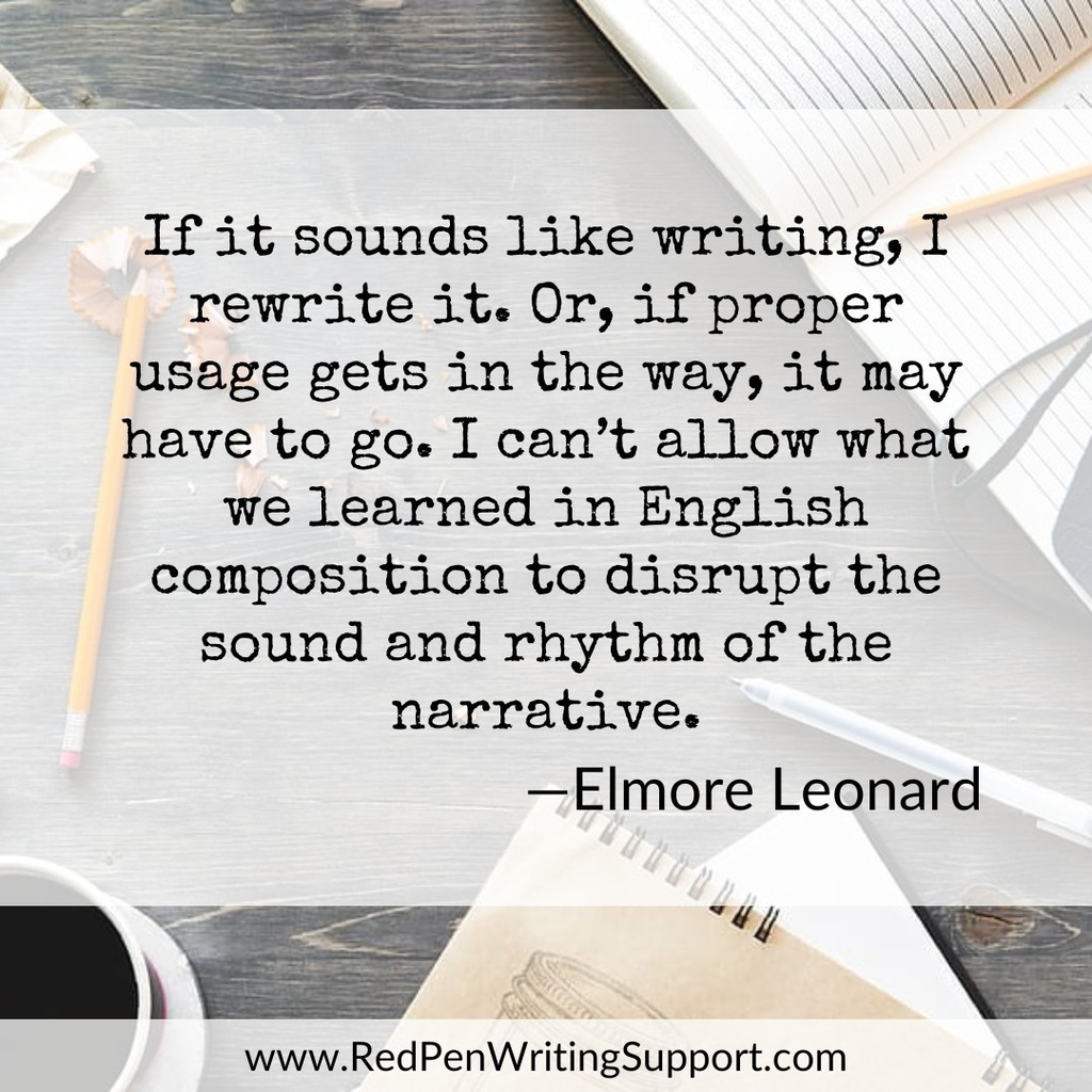 RedPenWriting's tweet photo. To my mind, excellent style is both correct and felicitous. So hard to achieve!

#writers #writing #redpen #leonard https://t.co/D6KdMRk6VZ