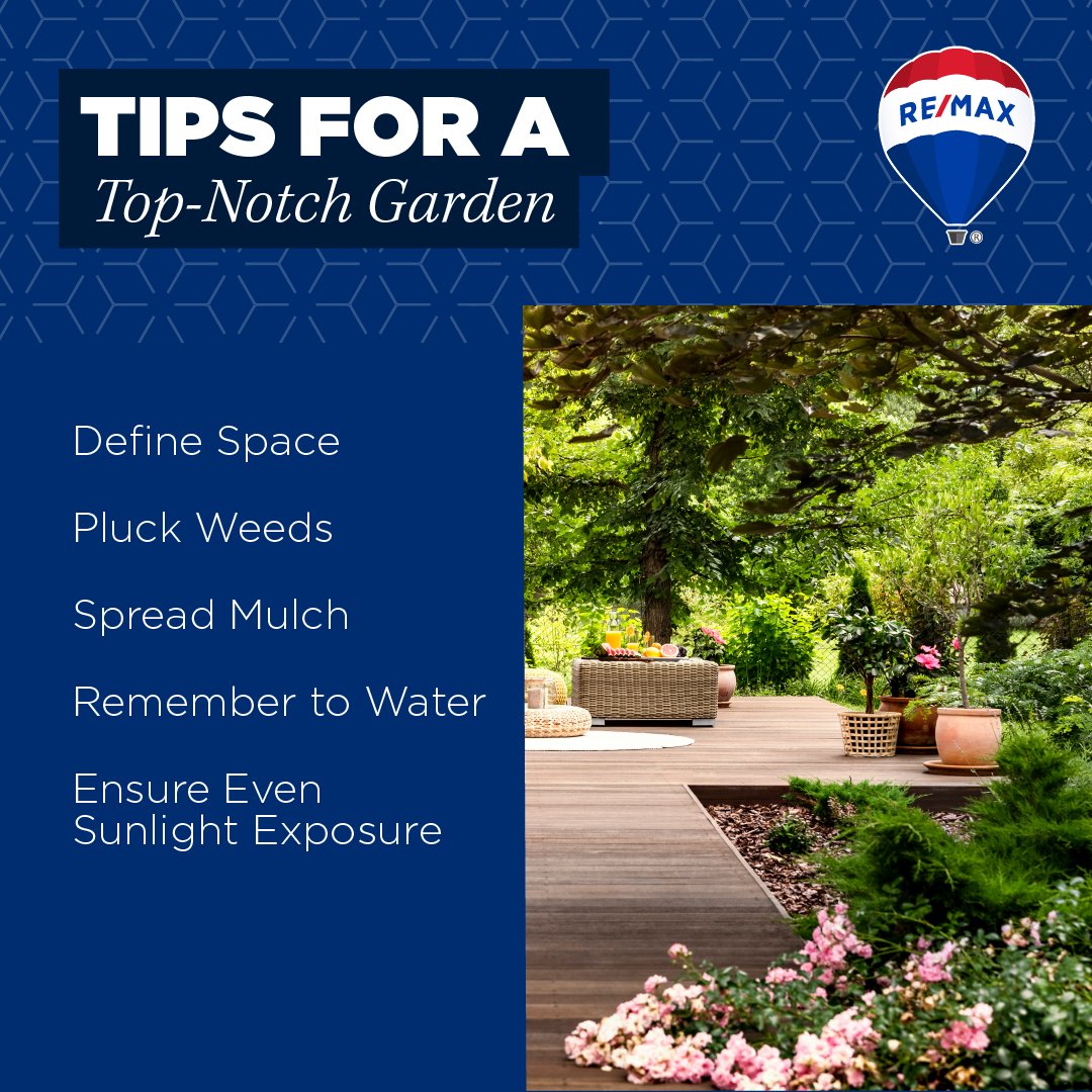 REMAXRealtyOK1's tweet photo. Here's a few tips to make your garden top-notch this spring! 🌸 https://t.co/wjoNIL5C2v