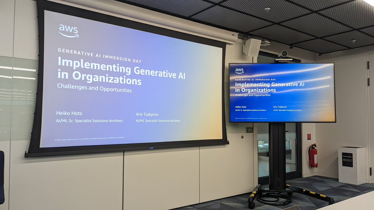 Had a very nice "Generative AI Immersion Day" today!  🤗