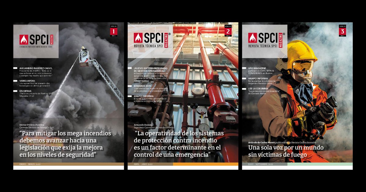 ChileSpci's tweet photo. #SPCIMagazine favorece el desarrollo de la industria de los spci incentivando a desarrolladores, proveedores, empresas, entidades privadas y gubernamentales, a mejorar en pro del cuidado de las vidas humanas.
 Conócenos https://t.co/ZQBrGHuWKe
#SPCI #SPCIMagazine #Incendios https://t.co/30OC3QfnRd