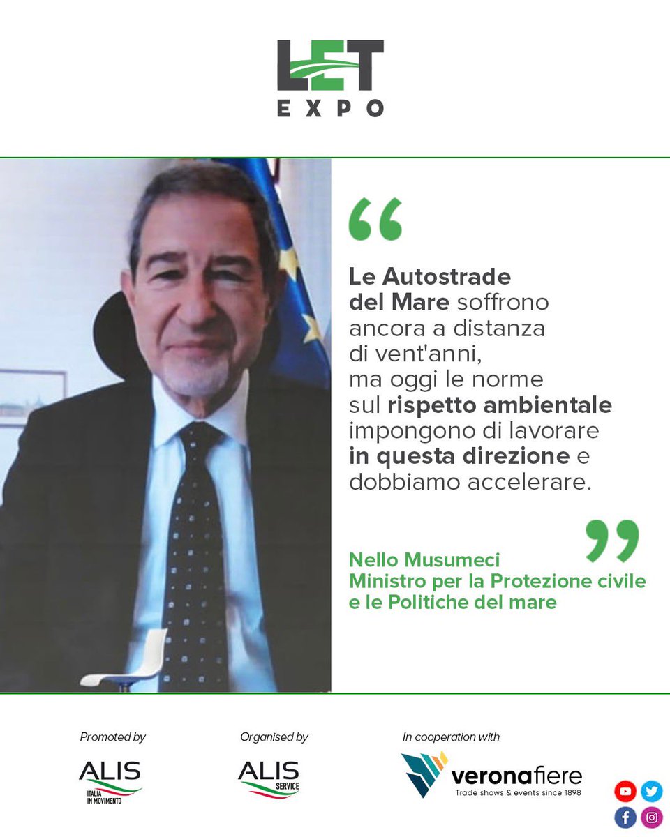 LET Expo (@letexpo) on Twitter photo 🔙 to #LetExpo2023
🎙️Le parole del ministro per la Protezione civile e le Politiche del mare <a href="/Nello_Musumeci/">Nello Musumeci</a>
➡️ Rivivi la seconda edizione di LetExpo sul nostro sito letexpo.it! 🔙 to #LetExpo2023
🎙️Le parole del ministro per la Protezione civile e le Politiche del mare <a href="/Nello_Musumeci/">Nello Musumeci</a>
➡️ Rivivi la seconda edizione di LetExpo sul nostro sito letexpo.it!
