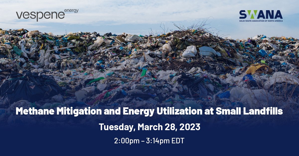 Landfills with low gas production are often unable to find revenue positive ways to utilize their gas streams while at the same time mitigating their methane emissions. Join Vespene Energy’s webinar to learn if their solution would work for you.
hubs.ly/Q01J5FXn0