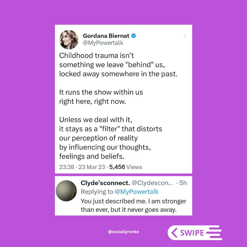 theronkebrand's tweet photo. Funnily enough, we focus on the adult problem instead of dealing with the root cause of the problem. I pray everyone going through one emotional trauma or the other finds healing.
Have a fantastic week!
#acesaware
#sociallyronke
#socialbrandtalk
#socialmediamanager https://t.co/evBkDLOQZ3
