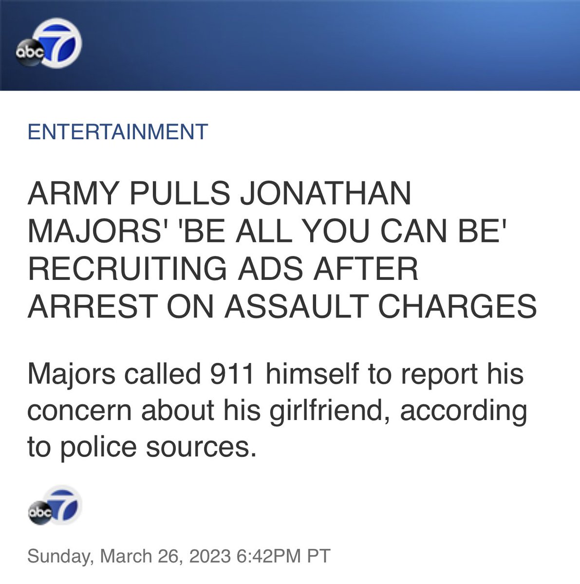 _realJAG's tweet photo. Jonathan Majors was the one who called 911 out of concern for his girlfriend. And when the police arrived, she changed up her story and they arrested him. Why did these details get left out of the narrative? https://t.co/WKj2apIale