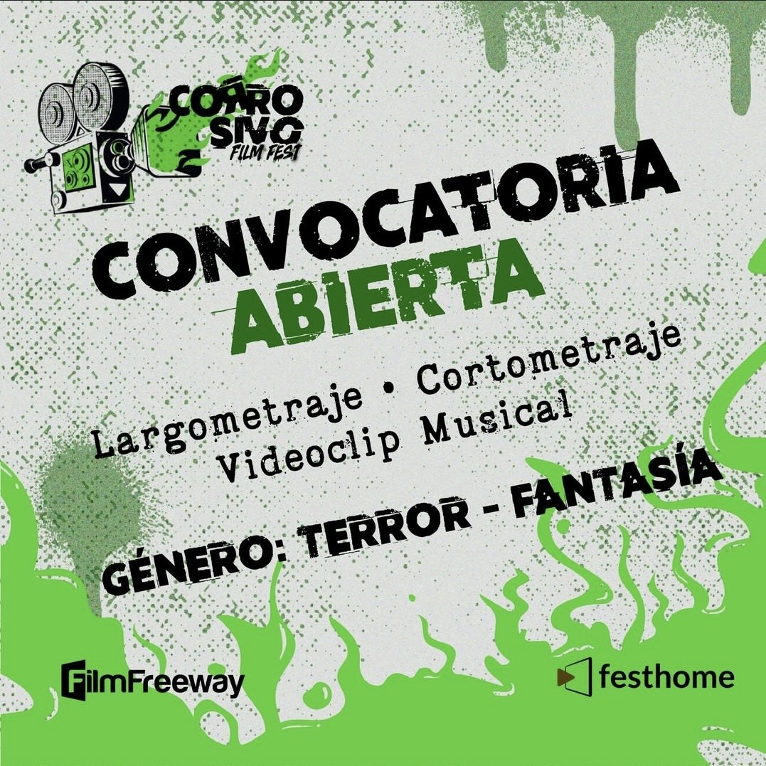 Este 2023, la Corrosión será inevitable. 
Inscribí tu audiovisual de fantasía y/o terror en Corrosivo Film Fest, el festival que por segundo año consecutivo reunirá en Costa Rica a todos los amantes de estos géneros durante el mes de Setiembre. 
Bases en CORROSIVOFEST.COM