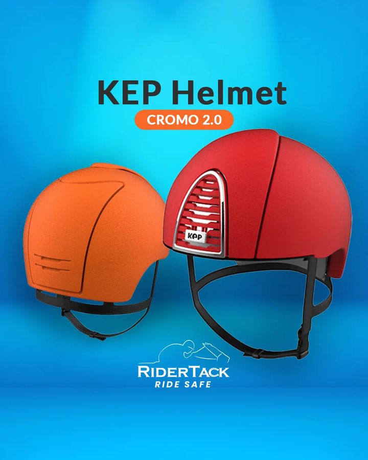 RiderTack's tweet photo. #KEP #CROMO 2.0 #Helmet gives the rider comfort and breathability, and is constructed with a soft fabric made from eco-friendly materials.
100% designed and made in #Italy .

#RiderTack #Jockey #JockeyApparel #RideBetter #RideSafe https://t.co/IpP7ULxhqX