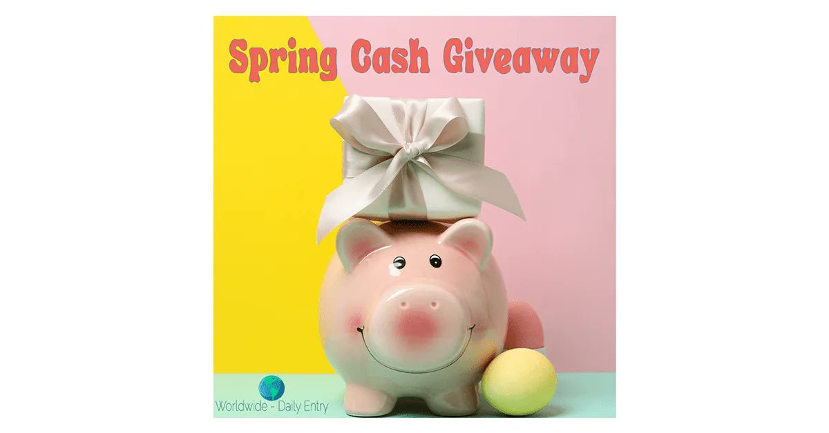 GooseGiveaways's tweet photo. π°π It's time to WIN BIG with our 2023 Spring Cash Giveaway! $50 Amazon Gift Card or PayPal Deposit up for grabs! π Enter daily! π https://t.co/vHfZZWsR7L Ends 4/30 - Open WW π
#WinCash #SpringCash #Amazon #PayPal #GiveawayAlert #Sweepstakes https://t.co/UQDjkA4izx
