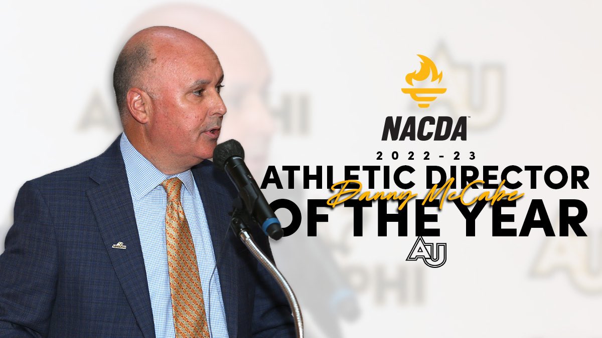 Our fearless leader...

On behalf of all of us at <a href="/AUPanthers/">Adelphi University Athletics</a>, we want to congratulate <a href="/AdelphiAD/">Danny McCabe</a> on his selection as the <a href="/NACDA/">NACDA</a> Division II Athletic Director of the Year! 🙌

Can't think of anyone better for such an honor! 👏👏👏

STORY 📎: bit.ly/3njjzaV

#PawsUp🐾