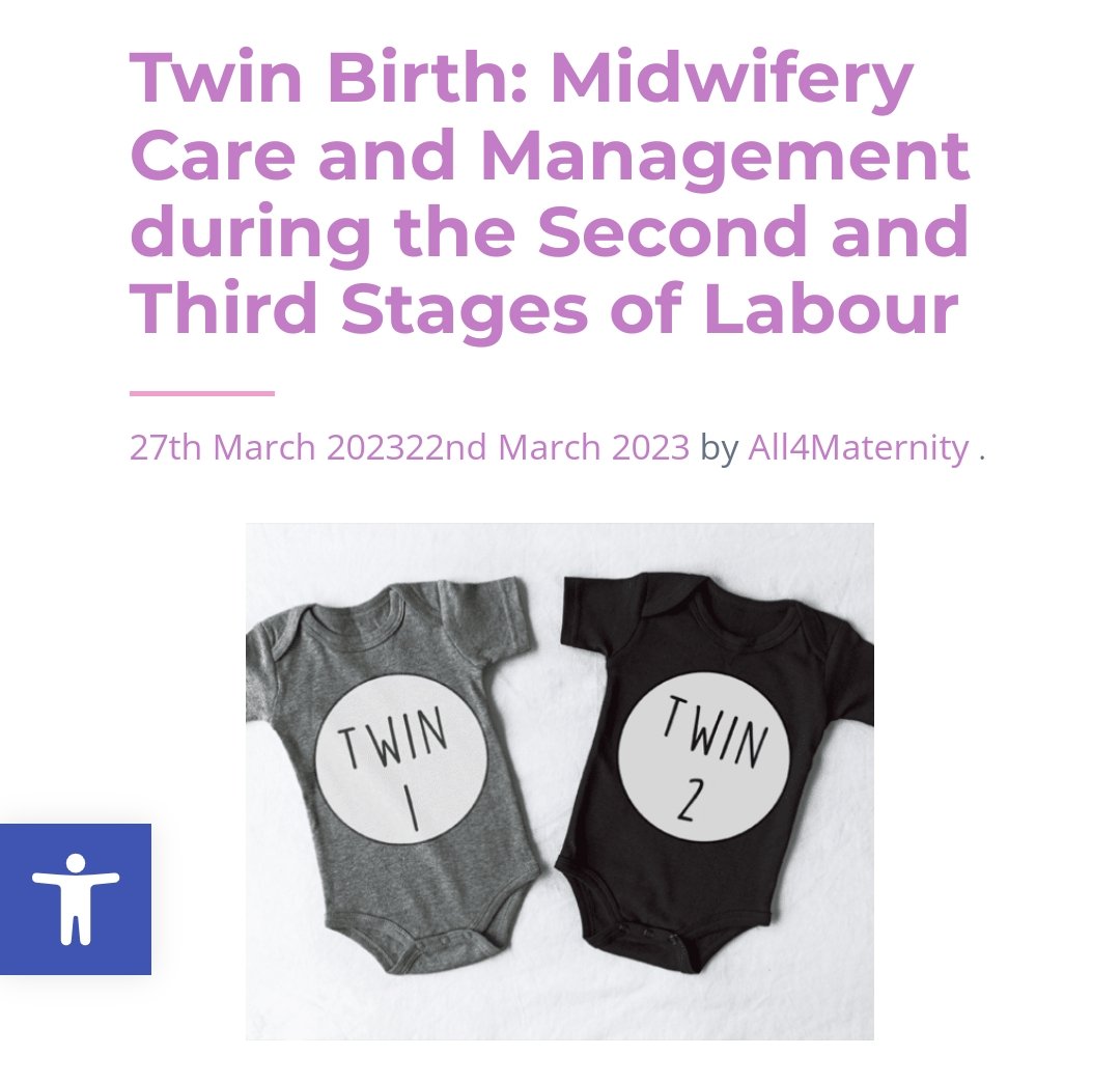 🚨Well done to @UCDMidwifery Stage 4 BSc Midwifery student Tegan Kavanagh on writing a blog post for @TSM_Journal on Twin Birth 🙌👏👏🙌 all4maternity.com/sharing/blog/t…  #futuremidwife #twinbirth