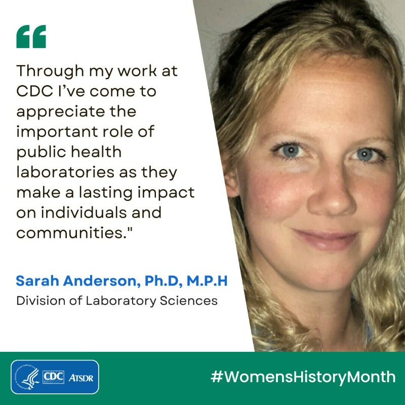 CDCEnvironment's tweet photo. For #WomensHistoryMonth, we’d like to recognize some of the women who work at CDC's National Center for Environmental Health (NCEH)! Swipe ➡️ to read about these women and why they’re passionate about #PublicHealth. Learn more about NCEH: https://t.co/05a9EbsNXa