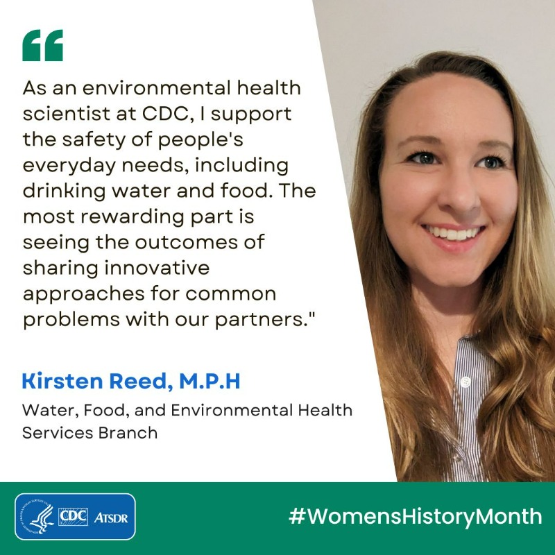 CDCEnvironment's tweet photo. For #WomensHistoryMonth, we’d like to recognize some of the women who work at CDC's National Center for Environmental Health (NCEH)! Swipe ➡️ to read about these women and why they’re passionate about #PublicHealth. Learn more about NCEH: https://t.co/05a9EbsNXa