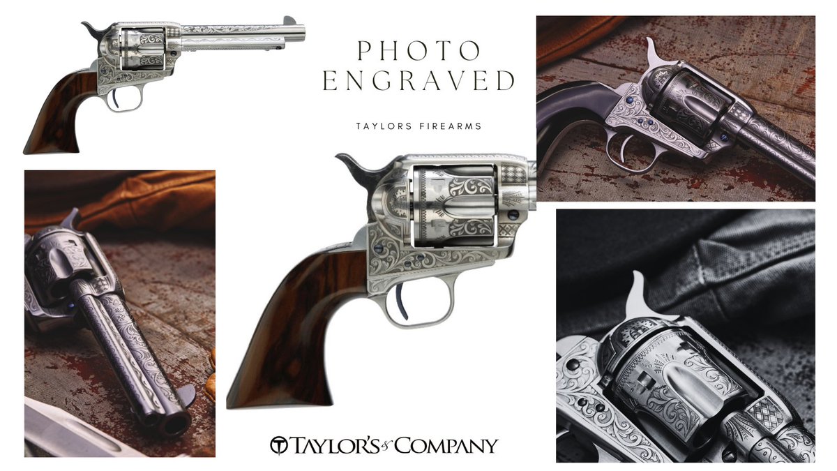 TaylorsFirearms's tweet photo. #REVOLVERS all day. #taylorsfirearms #uberti #sixgun Photo Engraved Revolver... because why not? https://t.co/3Kwk0VlfqR