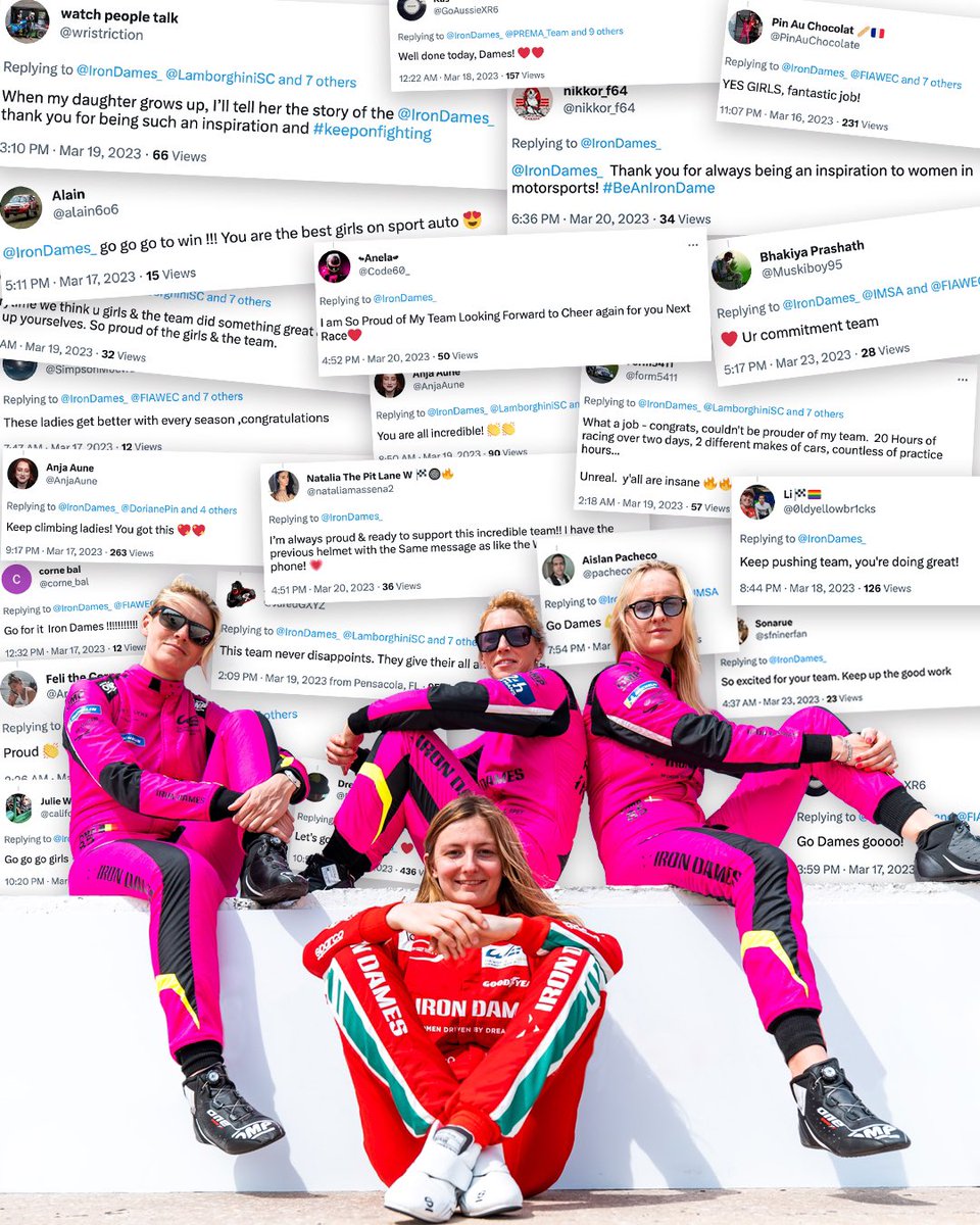 IronDames_'s tweet image. This is all the #MondayMotivation we need. ♥️ 

Thank you for all the support!

#IronDames #BeAnIronDame #RaceToInspire #FollowYourDreams