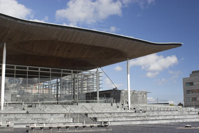 The Senedd building