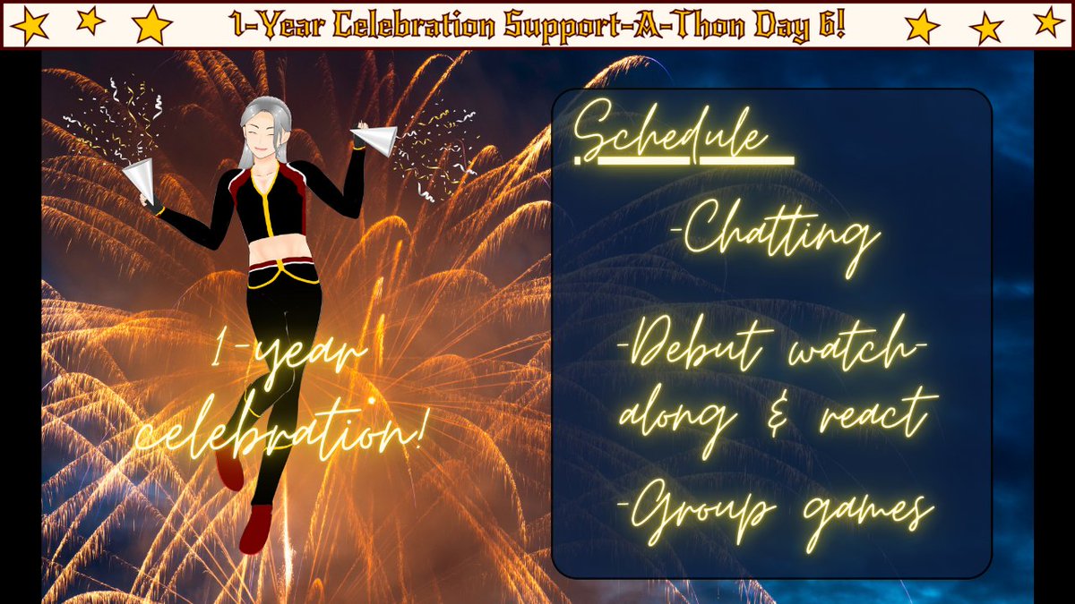 JunWordweaver's tweet photo. ๐ดLive Now https://t.co/DTprgUpPXw
๐#SupportAThon day 5๐
1-yr celebration collab! Chatting and gaming w/friends and trying not to cringe while rewatching debut stream...
#Subathon #Donothon #VTuberUprising #vtuber #ENVtuber #OrbitMirai
(VODs: https://t.co/wafaY4zItF) https://t.co/vHgwaCrBx3